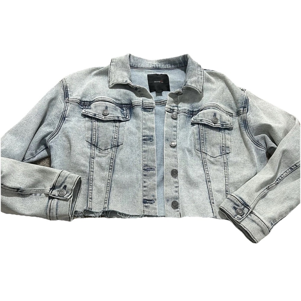Skinnygirl Cropped Denim Jacket Ashton L - Stretchy & Comfortable
